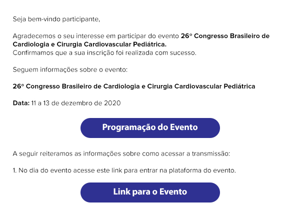 26º Congresso Brasileiro de Cardiologia e Cirurgia Cardiovascular Pediátrica